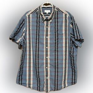 Men's Casual Multicolor Plaid Button Down Shirt